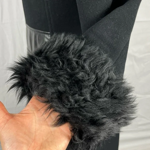 Mackage Wool Fur Winter Jacket Sz M - Picture 13 of 13